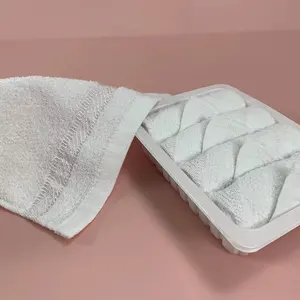 Hoge Kwaliteit 100% Katoen Satijn Wegwerp Hot Handdoek In Luchtvaart