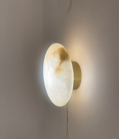 Lampe murale transfrontalière en marbre de Chine pour salon, chambre à coucher, chevet, style nordique, luxe léger, moderne, créative, personnalisée, pour couloir