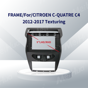 Kit d'accessoires intérieurs pour autoradio Android Auto de luxe Meihua 9 pouces en ABS pour Citroën C-quatre C4 2012-2017 - Product Image 2