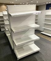 Étagère Métallique Robuste 100 kg pour Magasin de Liqueurs, Librairie, Pharmacie, Supermarché – Portable, Couleurs au Choix
