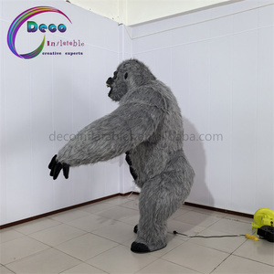 Costumes gonflables de mascotte de King Kong pour la mascotte à fourrure en peluche d'Halloween - Product Image 4