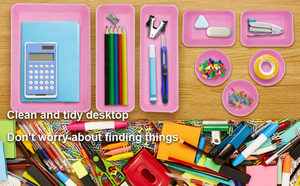 Ящики-органайзеры, корзины, войлочная корзина для хранения, офисный Органайзер, небольшой настольный органайзер, лотки, разделители для рисования, подарки - Product Image 4