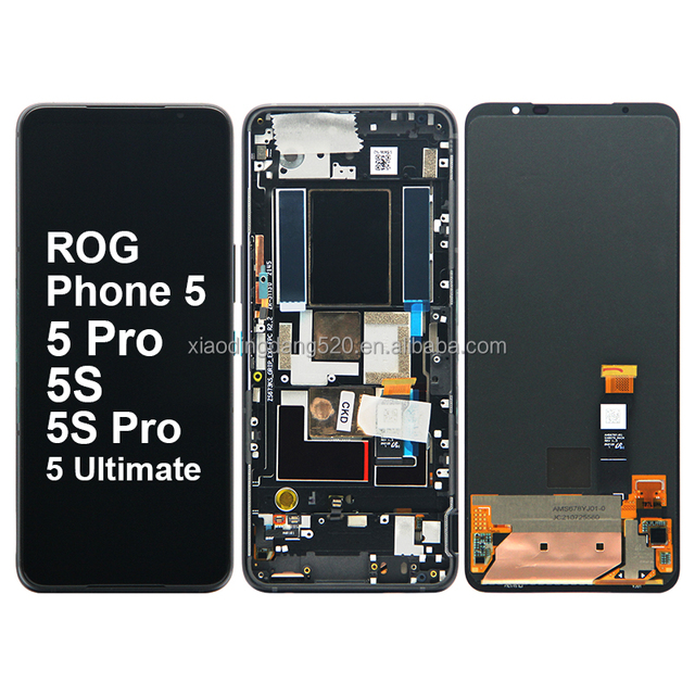 Mobile Phone Replacement Rog 5 Pro Original Amoled 5 Ultimate 5S Pro Display Rog Phone 5 ZS673KS LCD Screen With Frame for Asus