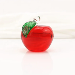Manzanas de cristal K9 baratas al por mayor, manzanas de cristal talladas arenadas personalizadas diy para regalos de recuerdo de boda - Product Image 5