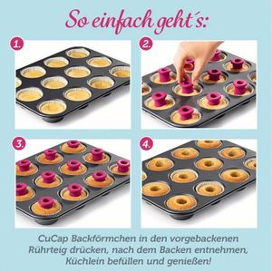 Juego de Cocina: Cortador y Rellenador de Cupcakes de Silicona Circular Perforado para Pan, Pasteles y Muffins - Product Image 4