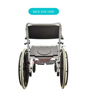 New Multi-function Lightweight Foldable Manual Commode Wheelchair Elderly Toilet <b>Shower</b> <b>Chair</b> for Disabled - Product Image 3