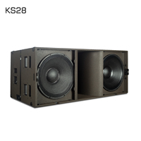 Subwoofer double 18 pouces en néodyme KS28, 2000W, haut-parleur de basses audio professionnel pour club et scène