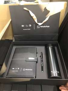 高级プロモーションコーポレートギフトセットノートブックペンUSBフラッシュドライブカスタマイズオフィスロゴグラビアプリントハンドメイド - Product Image 5