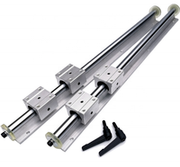 Rail de guidage linéaire rond en aluminium CNC SBR12 et bloc coulissant linéaire SBR12UU SBR12LUU