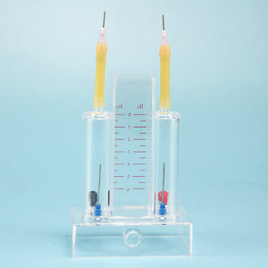 Petit appareil expérimental d'électrolyse de l'eau : ionisation de l'eau et électrolyse par décomposition, chimie du collège - Product Image 1
