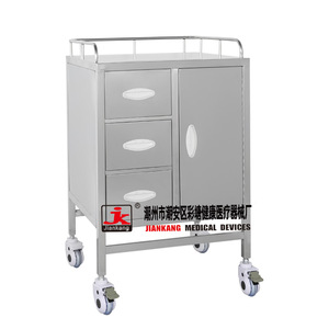 Caitang Health Stainless Steel Anesthesia Cart With Drawers And Door Medical Storage Trolley For Hospital Use - Product Image 1