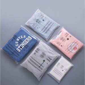 T-Shirt Plastic Shopping Packaging Transparent Color Custom Pe <b>Lock</b> Frosted Pouch Zipper <b>Bag</b> for Clothing - Product Image 6