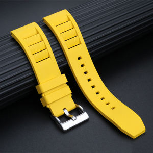 Nouveau bracelet en caoutchouc Fluoro 20mm pour <span class=keywords><strong>Omegaswatch</strong></span> bande de sport à dégagement rapide étanche montre intelligente accessoires mode bracelet de montre - Product Image 4