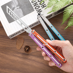 New Yangjiang Mermaid Folding Butterfly Bright Groove Practice Training Multi-function <strong>Wrist</strong> Twisting Fancy Toy Squid No <strong>Blade</strong> - Product Image 3