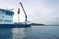 Grue de pont hydraulique robuste Watsond certifiée CCS ABS pour tous types de navires commerciaux