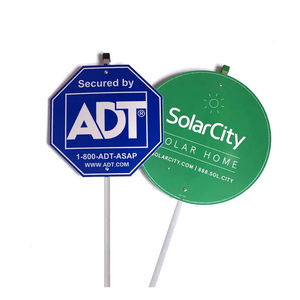 Logo şekli ile fabrika doğrudan özelleştirilmiş ADT yansıtıcı güvenlik güvenlik işaretleri trafik işaretleri Yard işareti - Product Image 1