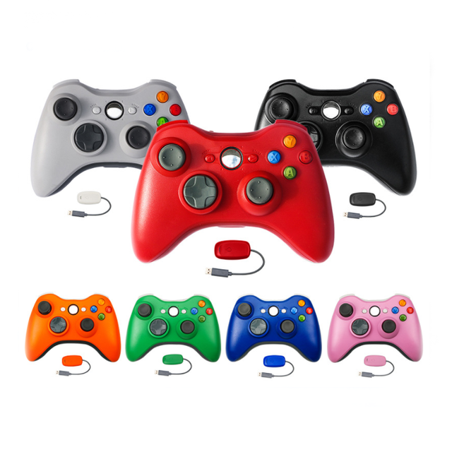 Wireless Controller for Xbox 360 Console and for PC Includes Receiver 2.4G Games Controller Wireless Gamepad