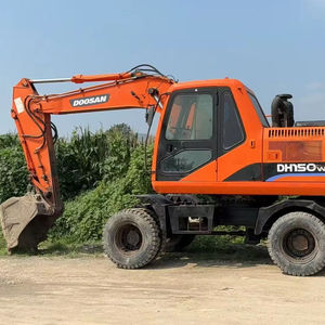 Excavatrice sur pneus d'occasion Doosan DH150W-7 de qualité supérieure, moteur 86 kW, capacité de la benne 0,58-0,72 m, boîte de vitesses d'origine coréenne, modèle 2023 - Product Image 1