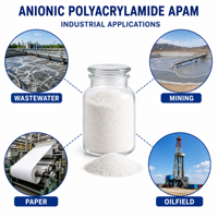 Polyacrylamide Anionique APAM, Poudre Floculante de Qualité pour le Traitement des Eaux