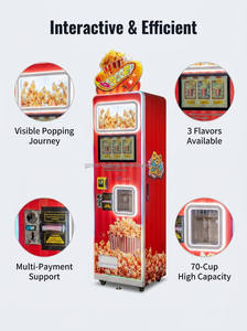 Éxito de Ventas Máquina Expendedora de Palomitas de Maíz de Autoservicio Totalmente Automática con 3 Sabores para Lugares Comerciales y de Ocio Público - Product Image 4