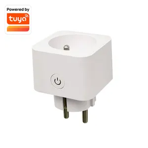 WELLUX Tuya Wifi-kompatibler Energie zähler Wireless EU Smart Plug Europa EU FR Stecker Wireless Smart Plug Socket