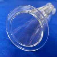 Tube double en verre de quartz de qualité alimentaire, tube transparent en silice fondue, non toxique, sur mesure pour la restauration, le laboratoire, la soudure et la découpe, 1,0 mm