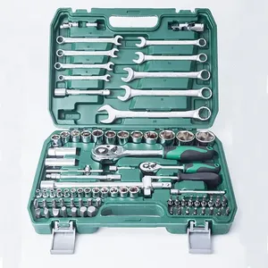108 pcs cơ khí công cụ thiết lập, bao gồm 1/2 "& 1/4" 72-tooth phát hành nhanh chóng Ratchet cờ lê Metric ổ cắm Bộ - Product Image 5