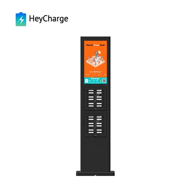 Outdoor Waterproof IP54 Power Bank Rental Station Phone Charging Kiosk with Holder Function