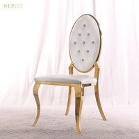 Chaises en acier inoxydable pour mariage marocain, table et chaises pour réception de mariage
