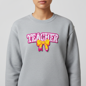 Patchs thermocollants personnalisés en chenille brodée avec lettres, grand format, pour vêtements, vente en gros, pour l'université et les enseignants - Product Image 3