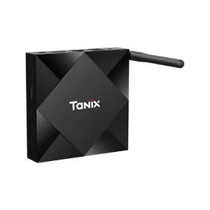 全新安卓10.0 Tanix TX6S H616 4G 64g，带用户界面Allwinner H616安卓10.0四核8k电视盒TX6S智能机顶盒