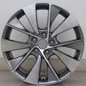 Almacenado para KIA 17*6,5 18*7,0 listo para enviar ruedas de aleación negras molidas 5X114.3 para coche Yulia - Product Image 5