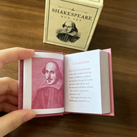 Mini livre Shakespeare personnalisé avec logo imprimé, livre de poche classique pour événements d'entreprise et souvenirs