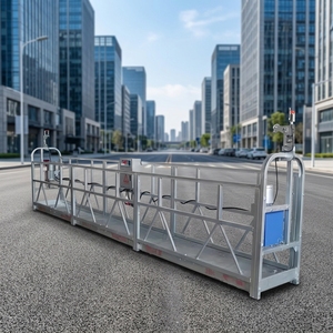 Plateforme <span class=keywords><strong>de</strong></span> travail suspendue en câble d'acier, élévateur électrique <span class=keywords><strong>de</strong></span> chantier Zlp630 Zlp800 Zlp1000 pour le <span class=keywords><strong>nettoyage</strong></span> des façades <span class=keywords><strong>de</strong></span> bâtiments - Product Image 1
