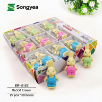 Ensemble de gommes 3D créatives, cadeau de papeterie, gommes fantaisie en TPR
