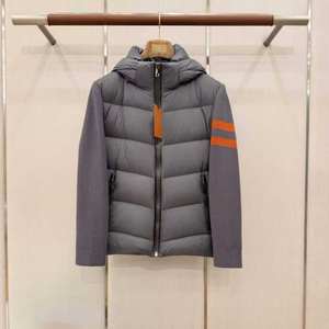 Veste d'hiver en duvet pour homme, marque de luxe Zeg na, coupe slim, décontractée, vintage, moderne, élégante, à manches tricotées, pour l'extérieur - Product Image 3