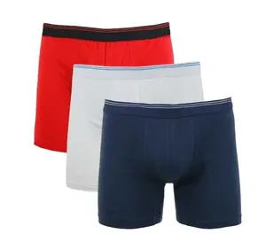 Heren Katoenen Boxer Plus Size Vitaliteit Sport Slips Effen Kleur Open Comfortabele Elastische Onderbroek Voor Heren