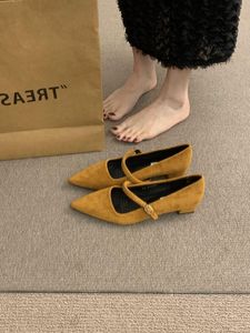 Zapatos de tacón medio de 6 cm para mujer, de gamuza, cómodos, antideslizantes, ligeros, para fiestas, bodas, primavera, verano, otoño. - Product Image 3
