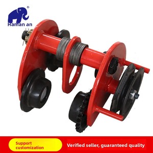 Palans à chaîne manuels personnalisés pour voitures de course, à poussée manuelle, simple levage, 1T 2T 5T, rouge/noir, vente en gros, palan de levage monorail - Product Image 2