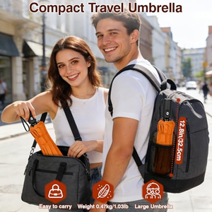 Paraguas de Viaje Plegable Automático de 10 Varillas, Compacto, Ligero, Resistente al Viento, Portátil, Sombrilla Pequeña para Adultos - Product Image 4