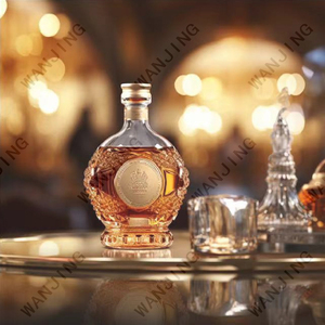 Thiết kế độc đáo tinh thần Brandy xo Whisky Vodka rượu Tequila 700ml Chất lượng cao chai thủy tinh với nút chai niêm phong và nắp - Product Image 3