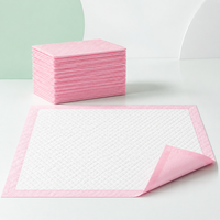 Tapis d'apprentissage de la propreté jetables roses pour chiens, super absorbants et anti-fuites, vente en gros OEM directement de l'usine