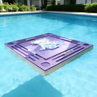 Tapis de Mahjongg de Billard Personnalisé Logo EVA 35.5 pouces Table de Jeu Flottante avec Porte-Gobelet