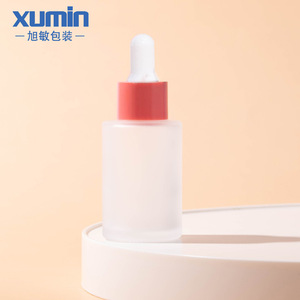 Skincare Serum <b>Bottles</b> 20-60ml Clear Amber Frosted Recyclable Plastic With Custom Logo Printing - Product Image 2
