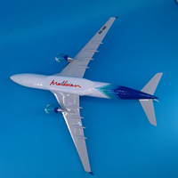 Modèle d'avion Airbus A330 de Maldivian Airlines, 47 cm, échelle 1/135, en résine ABS, pour ornement et ensemble cadeau d'affaires