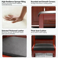 Chaise de bureau exécutive ergonomique moderne CAYID, structure en bois, design sans accoudoirs, pieds en bois - Pour la maison, le bureau, les écoles, les espaces commerciaux