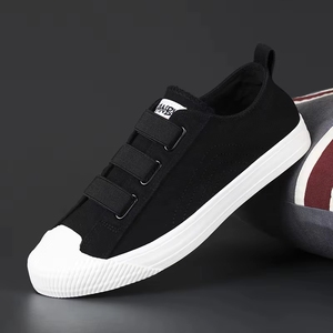 Summer Breathable Flat Trendy <b>Canvas</b> Skateboarding Shoes Leisure <b>Round</b> Toe Men Sneakers - Product Image 2