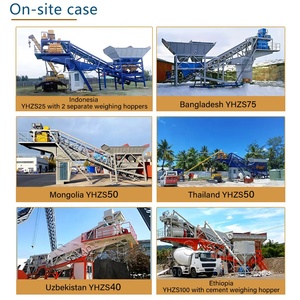 Centrale à béton mobile entièrement automatique YHZS35, s'adaptant à un conteneur 1x40HQ, petite <span class=keywords><strong>station</strong></span> de malaxage portable à vendre - Product Image 6