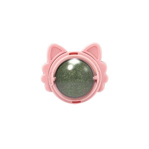 Balle rotative à la catnip pour chat, jouet à mâcher pour le divertissement personnel et la lutte contre l'ennui, petite taille, rose, vert, bleu - Product Image 3