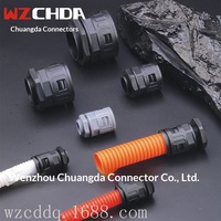 Connecteur de tuyau à raccord rapide en nylon WZCD-AD10 AD10 pour eau et gaz, tube ondulé, directement de l'usine